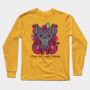 Three days awake Challenge - Catsondrugs.com - Techno Party Ibiza Rave Dance Underground Festival Spring Break Berlin Good Vibes Trance Dance technofashion technomusic Long Sleeve T-Shirt